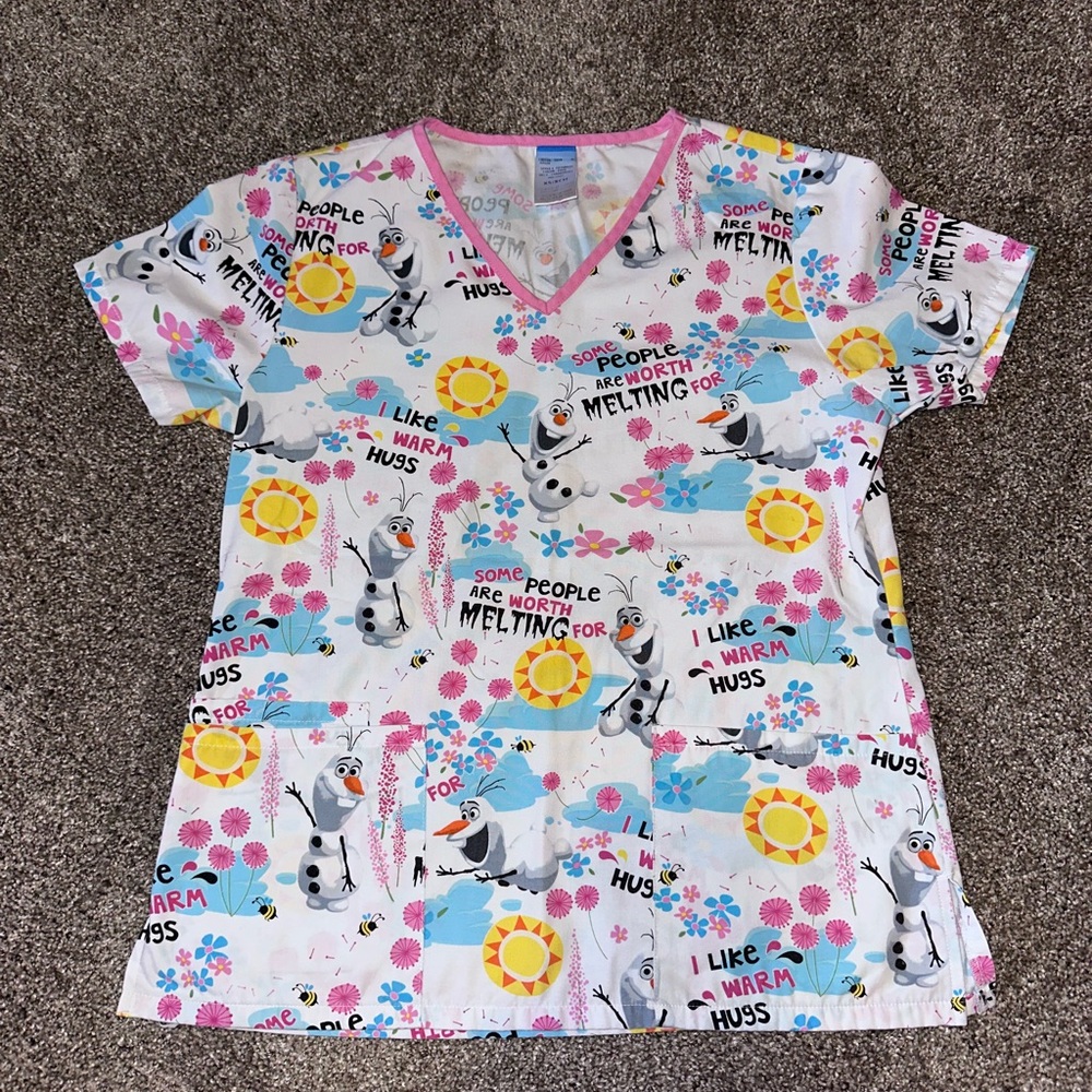 Disney Frozen Medical Scrub Top